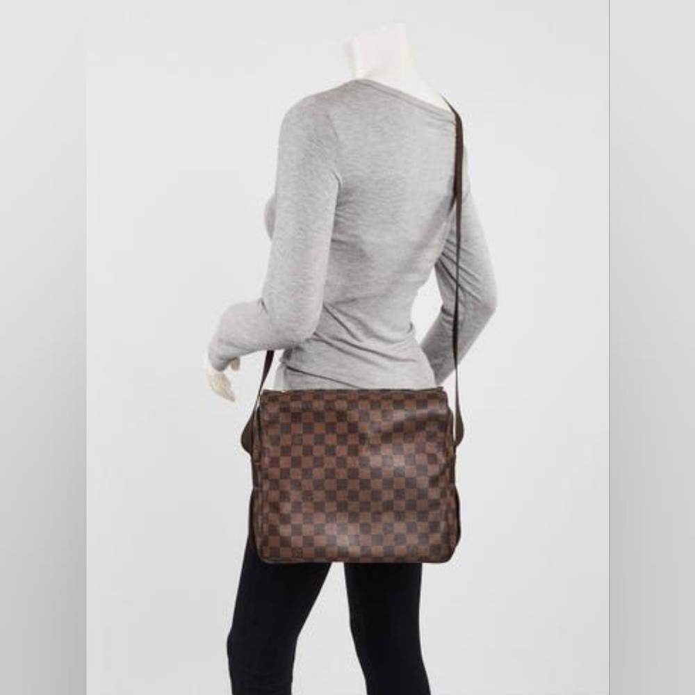 LOUIS VUITTON Damier Canvas Naviglio Messenger Bag Brown - Picture 6 of 14